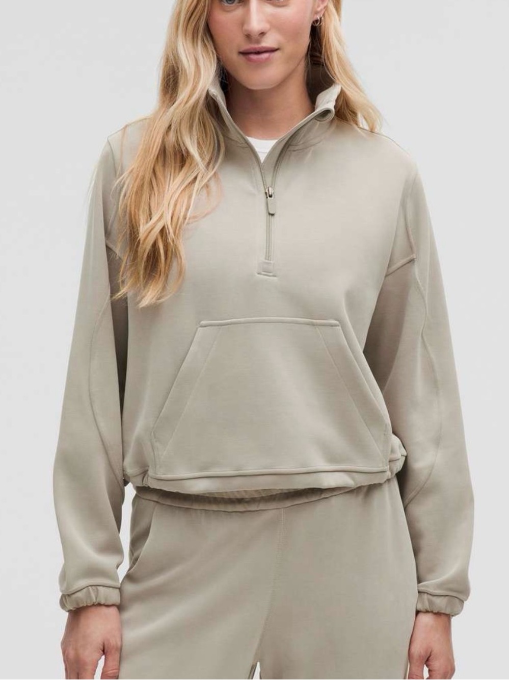 Lululemon Brushed Softstreme Ribbed Half Zip